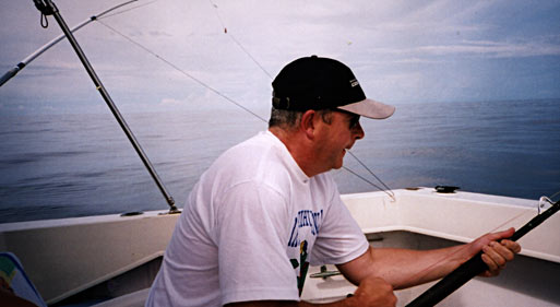 Enlarged fishing photo